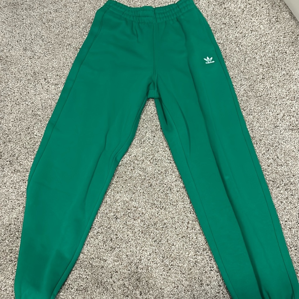 New adidas green sweatpants